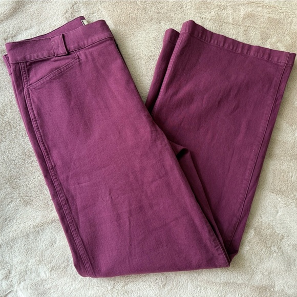 NWT Madewell The Emmett Wide-Leg Pant Garment Dyed Edition Iris Bloom Size 29 - Picture 11 of 12